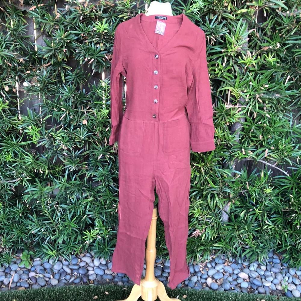 Waffle Knit Jumpsuit